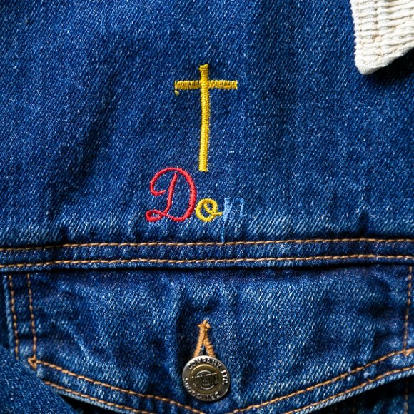 Vintage Saugatuk Embroidered Denim Jean Jacket - Picture 3 of 6